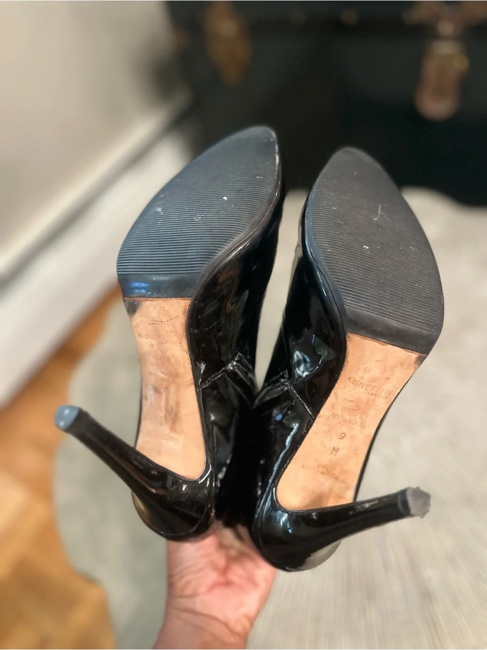 Vintage Isabel Toledo for Anne Klein patent leather booties